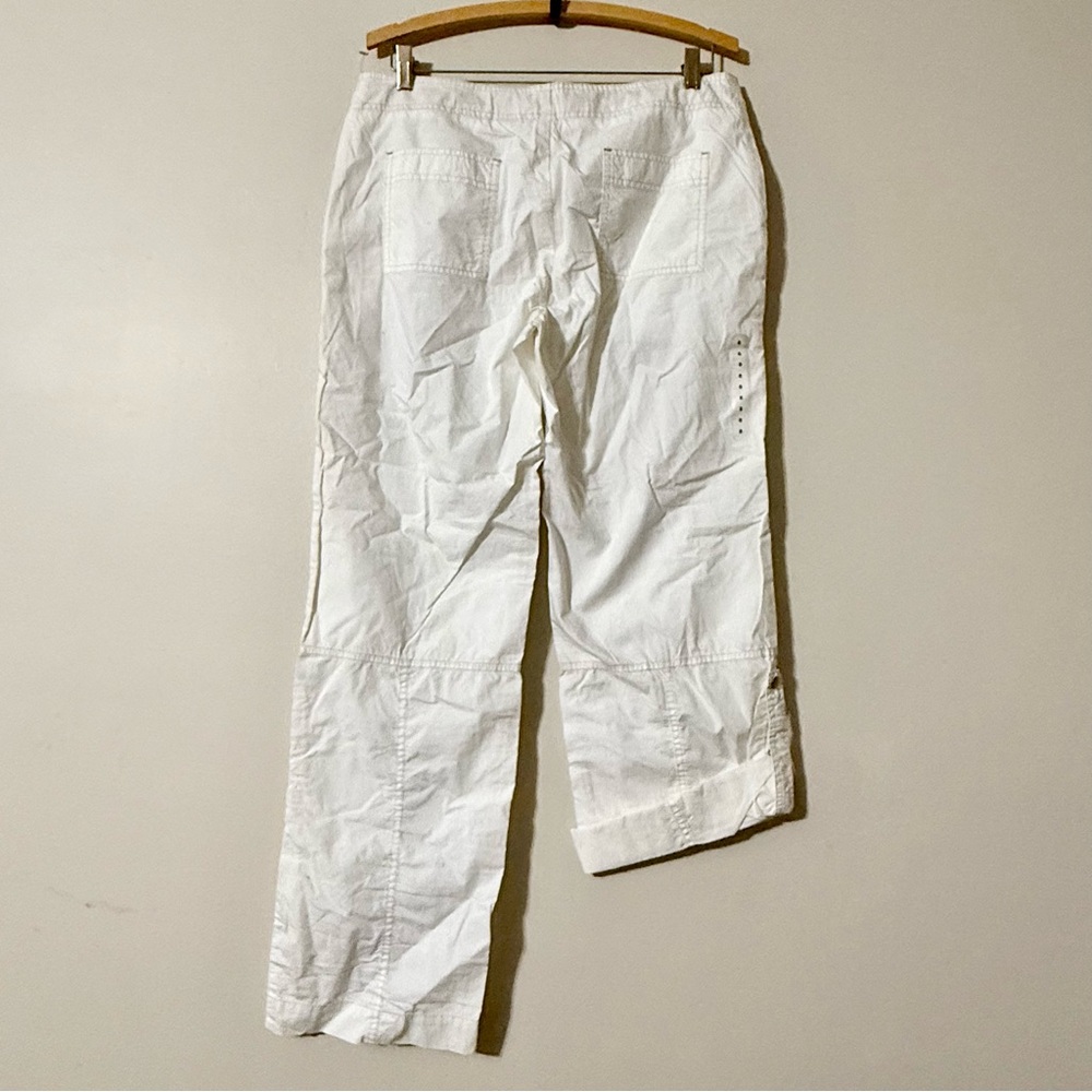 Gap Pants White Roll Up Cotton Lightweight Pockets Sz 8 NWOT - Picture 7 of 11